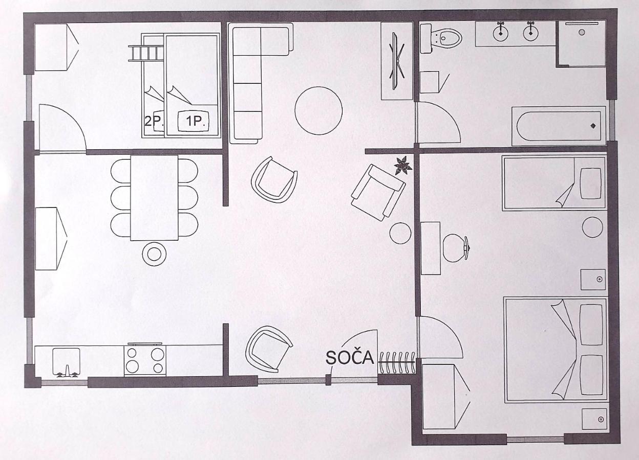 Hisa Lojz Apartamento Zaga Exterior foto